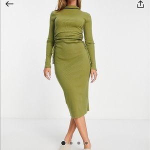 River Island Ruched Side MIDI Dress